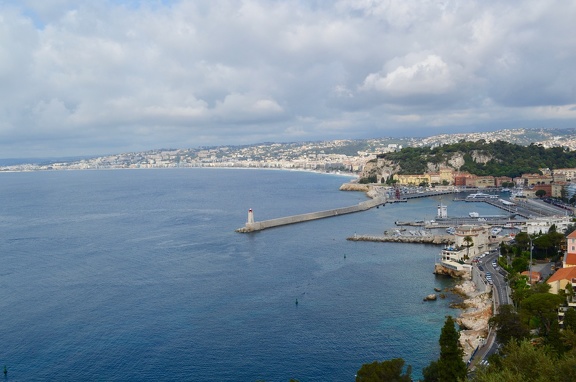 Bay of Angels, showing part of Antibes