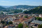 Atop the highest peak, a view of the Rhone
