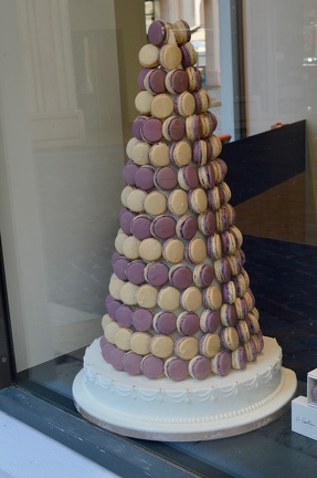 A tower of macarons