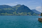 On the car ferry across Lake Luzern