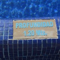 The pool was 1.2 meters profound